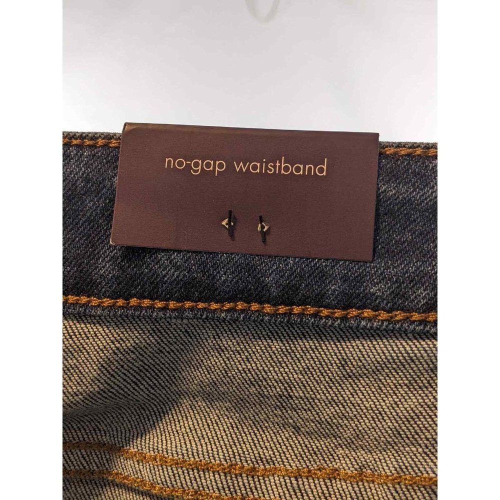 Womens Plus Roll Cuff Bermuda Jean Shorts Ava & Viv Dark Wash 24W High Rise Long - Picture 7 of 9